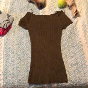 Off the shoulder dark stretchy nice top